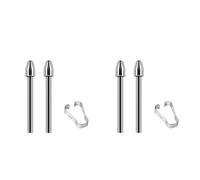 Jnchdghwa Replacement Marker Stylus Pen Tips for 2 Tablet- Titanium Alloy Metal Tip/Nibs (4 PCS)