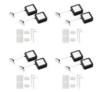 Jnchdghwa Retractable Remote Control Tethers, Remote Cable Lock, 6.6Ft /2M Remote Control Security Lock for TV and DVD 8 Pcs