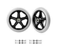 Jnchdghwa Rubber 6 Inch Solid Wheelchair Replacement Wheels 2Pcs for Walkers, Rollators, Wheelchairs Accessories Material