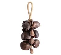 Jnchdghwa Seed Shell Shaker Percussion Instrument 3 Kinds of 33 Natural Nut Shells for Sound Healing Mindfulness Meditation