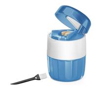 Jnchdghwa Splitter Pill Crusher Wh Pill Cutter and Storage Vitamins Tablets for Small Large Pills Grind to Fine Powder Blue