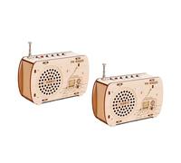 Jnchdghwa Wooden Radio Construction Kit Electronic Learning Set for Kids Interactive Experimental Scientific Toys Build A Radio Kit Wood