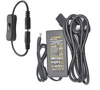 JnDee™ 12V AC/DC 6A 72W Power Supply Adapter Transformer with Inline On/Off Switch ## Great for LCD Monitors and LCD TVs and Powering LED Strip ## (12V 6A)