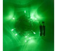 JnDee Battery Operated 13feet 4M 40LED Christmas Fairy Lights string. Featured with Steady On & Flash Function (Green)