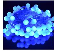 JnDee™ Battery Powered Blue Berry Ball Shaped LED Fairy Lights 2M 20LED - ON/Off/Flash Functions, Perfect for Christmas Wedding and Parties