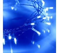 JnDee Battery Powered LED Fairy Lights 2M 20LED Blue - ON/Off/Flash Functions, Perfect for Christmas Wedding