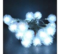 JnDee™ Cool White Blossoms Ball Battery Powered LED Fairy Lights 4M 40LED - ON/Off/Flash Functions, Perfect for Christmas Wedding and Parties