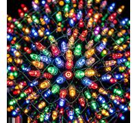 JnDee Fairy Net Lights 1.5x2M (5x7ft) 120 LED Multi, 8 Modes with Memory, IP44 Waterproof Outdoor Christmas Lights, 10M Extension Lead, Low Voltage Safe for Kids, Garden Wedding Party Decorations