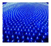 JnDee Fully Waterproof Kids Safe Design Fairy Net Lights 1.5M X 2M (5X7 ft) 120 LED Royal Blue