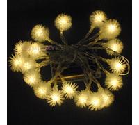 JnDee™ Warm White Blossoms Ball Battery Powered LED Fairy Lights 4M 40LED - ON/Off/Flash Functions, Perfect for Christmas Wedding and Parties