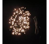 JnDee Warm White Fairy Lights 1000 LEDs 100M Green Wire, 8 Modes Timer Memory Function, Low Voltage 31V DC Indoor Outdoor Christmas String Lights with 10M Extension Lead