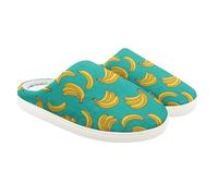 Jndtueit Banana Unisex-Child Toddlers Washable Slipper, Cartoon Fruit Kids Fluffy Fuzzy Winter Warm Slippers Indoor House Shoes