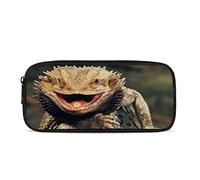 Jndtueit Bearded Dragon Lizards Pencil Case for Girls Boys Kids Personalized Stationary Pen Holder Pouch