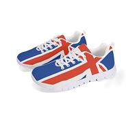 Jndtueit Union Jack Flag British Flag Print Running Shoes for Women Girl United Kingdom Flag UK Flags Walking Sneakers Mesh Breathable Tennis