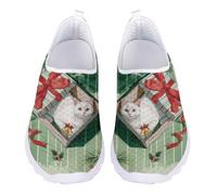 Jndtueit Unisex Mens Womens Cat Green Walking Barefoot Sneakers Wide Toe Work Loafers Flats Non Slip Tennis Hiking Outdoor Barefoot Shoes