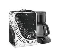 Jndtueit White Music Note Piano Coffee Machine Covers Stain Against Protective Cover for Coffee Maker/Stand Mixer/Juice Maker Dust Protection Appliance Dust Cover Washable
