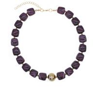 JNF Chunky Beaded Resin Necklace Large Beads Statement Necklaces Big Bead Choker Neck Costume Boho Summer Jewelry Accessories, XL, Metal, No Gemstone