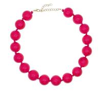 JNF Chunky Big Beaded Necklace for Women Colorful Large Beads Choker Necklaces Boho Bead Statement Neck Collar Beach Summer Prom Jewelry Gift, XL, Resin, No Gemstone