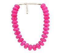 JNF Chunky Big Beaded Necklace for Women Colorful Large Beads Choker Necklaces Boho Bead Statement Neck Collar Beach Summer Prom Jewelry Gift, XL, Resin, No Gemstone