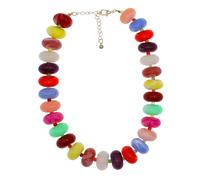 JNF Chunky Big Beaded Necklace for Women Colorful Large Beads Choker Necklaces Boho Statement Bead Neck Beach Summer Prom Jewelry Gift, XL, Resin, No Gemstone