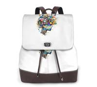 jngmeng Artificial Intelligence Brain Print Women'S Backpack Lightweight Versatile Rucksack Bag Travel Work Everyday Commuting