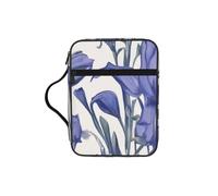 jngmeng Bluebell Design 02 Print Bible Storage Bag Waterproof Versatile Organizer Scripture Holder Travel Accessory