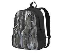 jngmeng Cold Tree Camouflage Print Large Capacity Backpack Water-Resistant Hiking Outdoor Commuting Casual Sports