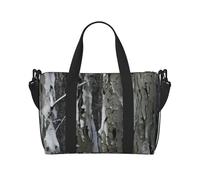 jngmeng Cold Tree Camouflage Print Versatile Hand Travel Bag Lightweight Weekend Shoulder Handbag Daily Camping