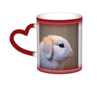 jngmeng Cry Rabbit Print Starry Sky Color-Changing Mug Kitchens Offices Dorms Cafes Ceramic Coffee Mugs