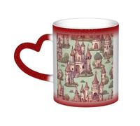 jngmeng Cute Fairy Tale Castle02 Print Starry Sky Color-Changing Mug Kitchens Offices Dorms Cafes Ceramic Coffee Mugs