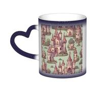 jngmeng Cute Fairy Tale Castle02 Print Starry Sky Color-Changing Mug Kitchens Offices Dorms Cafes Ceramic Coffee Mugs