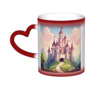 jngmeng Cute Fairy Tale Castle03 Print Starry Sky Color-Changing Mug Kitchens Offices Dorms Cafes Ceramic Coffee Mugs