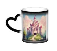 jngmeng Cute Fairy Tale Castle03 Print Starry Sky Color-Changing Mug Kitchens Offices Dorms Cafes Ceramic Coffee Mugs