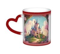 jngmeng Cute Fairy Tale Castle04 Print Starry Sky Color-Changing Mug Kitchens Offices Dorms Cafes Ceramic Coffee Mugs