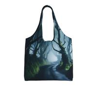 jngmeng Dark Hedges Northern Ireland Print Extra-Large Canvas Tote Bag Eco-Friendly Shoulder Bags Daily Shopping Beach Travel