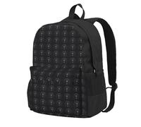 jngmeng Gothic Wallpaper Skull Print Large Capacity Backpack Water-Resistant Hiking Outdoor Commuting Casual Sports