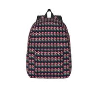 jngmeng Magic Mushrooms Print Lightweight Backpack Stylish Double Shoulder Bag For Outdoor Use Hiking Commutes
