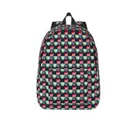 jngmeng Movie Clapboard And Popcorn Print Lightweight Backpack Stylish Double Shoulder Bag For Outdoor Use Hiking Commutes