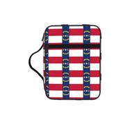 jngmeng North Carolina State Flag Print Bible Storage Bag Waterproof Versatile Organizer Scripture Holder Travel Accessory