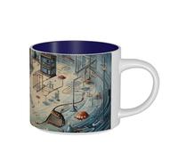 jngmeng Physics Print Print Adults Large Capacity Ceramic Mugs Coffee Tea Home Office Camping Dorm Everyday Use