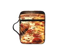 jngmeng Pizza 3D Print Bible Storage Bag Waterproof Versatile Organizer Scripture Holder Travel Accessory