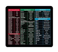 JNGTKL Excel Shortcuts Mouse Mat, 26x21x0.3 Cm Keyboard Excel Shortcuts Mouse Mat, Uniquely Designed Excel Gifts, It Is Suitable For Improving Operation Convenience And Work Efficiency