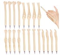 JNGTKL Halloween Party Bag Fillers, 20 PCS Bone-Shaped Ballpoint Pens, Novelty Halloween Stationery for Kids, Halloween Gifts for Trick or Treat, School Party Favors, 5 Styles (14.5 cm Each)