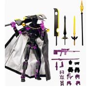JNGTKL T13 Action Figure, 3D Printed Multi-Jointed Movable Titan 13 Action Figure, For Game Lovers Desktop Decorations (Black Purple)