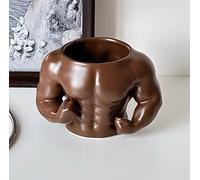 JNGUOSICN 3D Muscle Coffee Mug 300ML Body Builder Ceramic Cups Creative Macho Muscle Mug Novelty Coffee Cup for Men Women Gym Lovers, Gay Gift, Christmas