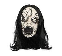 JNGUOSICN Halloween Horror Ghost Mask Horror Dead Latex Face Head Cover Simulation Scary Face Headgear Terrifying Devil Funny Joker Horror Mask Ball Cosplay Fancy Dress Props for Adults