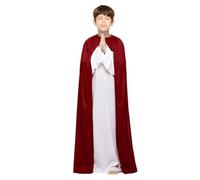 JNGUOSICN Halloween Jesus Christ Costume For Kids White Jesus Costume Robe White Robe With Red Cap Ancient Greek Kid Roman Togo Caesar Party Fancy Dress Costume Religious Costume For Kid Saint Robe