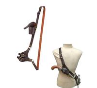 JNGUOSICN Medieval Leather Belt with Sword Holster Adjustable Sword Scabbard Belt Vintage Shoulder Weapon Frog Retro Sword Shoulder Strap Sheath Holder Halloween Knight Warrior Pirate Costume