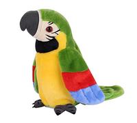 JNGUOSICN Talking Parrot - Interactive Repeating & Dancing Decorative Bird with Waving Wings, Electronic Record & Voice Playback, Cute Stuffed Animal for Home Decor, Novelty Gifts, Parrot Lovers