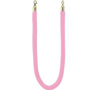 JNHGSHUAISDF Rope barriers Queue Barrier Ropes with Gold Hook, Stanchions Barrier Rope, for Queue Divider Crowd Control of Hotel Celebration/Opening Ceremony/(Pink,Length 2.7M/8.9Ft/106In)